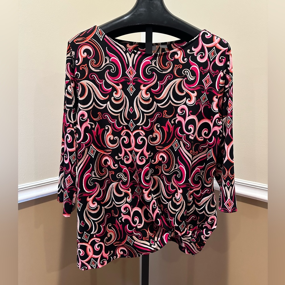 Chico's Scroll Print top - Picture 4 of 16